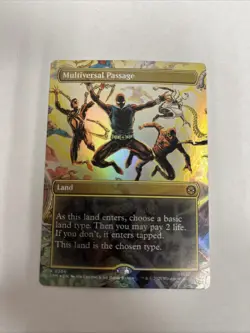 Multiverse Passage Borderless Foil MTG Spiderman - Image 1