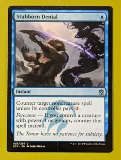 Stubborn Denial x1 Khans of Tarkir 1x MTG Magic the Gathering - Image 1