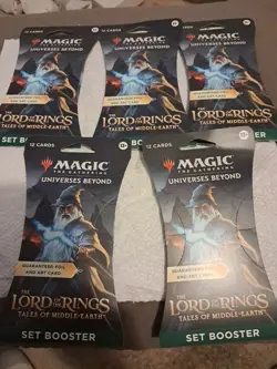 Magic the Gathering - The Lord of the Rings: ( 5 ) Set Booster Packs - new! - Image 1