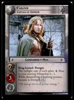 Faramir Captain of Gondor Rare Lord of the Rings TCG LOTR - Image 1