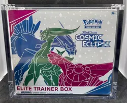 Pokemon Sun and Moon Cosmic Eclipse ETB with Protective Magnetic Case - Image 1