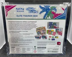 Pokemon Sun and Moon Cosmic Eclipse ETB with Protective Magnetic Case - Image 2