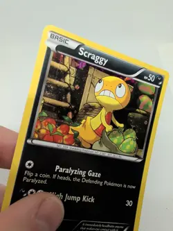 Pokemon TCG Scraggy BW Black Star Promos BW25 Holo Promo - Image 3