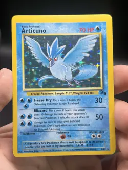 Articuno 2/62 Holo Rare Fossil Pokemon WOTC English NM- (OC) - Image 3