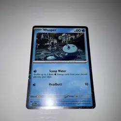 Wooper Cosmos Holo Black Star Promo - SVP155 - Scarlet & Violet Pokemon 2024 - Image 1