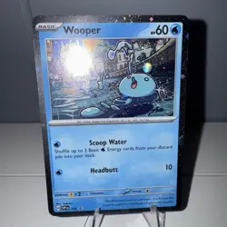 Wooper Cosmos Holo Black Star Promo - SVP155 - Scarlet & Violet Pokemon 2024 - Image 2