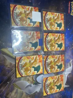 Vintage (1999) Topps Pokemon TV Animation All CHaRIzARDSeries LOT of 7 Charizard - Image 2