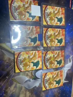 Vintage (1999) Topps Pokemon TV Animation All CHaRIzARDSeries LOT of 7 Charizard - Image 3