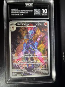 Ceruledge Sir Holo Rare Pokemon Surging Sparks Illustration 197/191 TAG 10 - Image 2