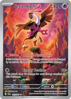 Pokemon TCG: 2024 Shrouded Fable Illustration Rare Fezandipiti (073/064) - Image 1