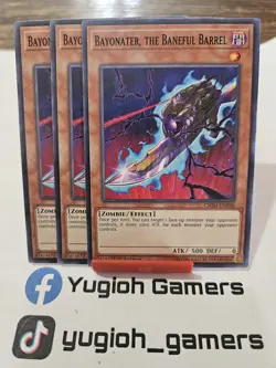 Yu-Gi-Oh Bayonater The Baneful Barrel X3 CHIM Common Light Played - Image 1