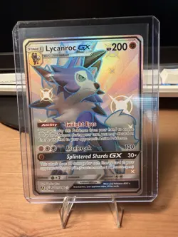 Lycanroc GX SV67/SV94 Hidden Fates Full Art Shiny Holo Rare Pokemon Card NM AP3 - Image 1