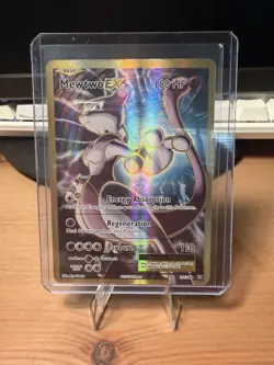 Pokemon Mewtwo EX TCG Full Art Holo Rare Card 103/108 XY Evolutions - Image 1