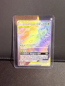 Pokemon TCG Celebi Venusaur GX Card 153/150 Secret Rare 2023 NM Condition - Image 1