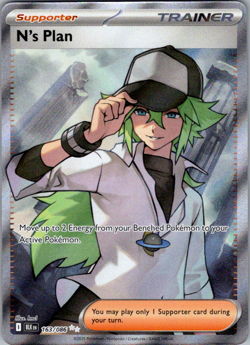 N's Plan Secret Rare SV: Black Bolt 163/086 NM | Pokemon TCG Card - Image 1