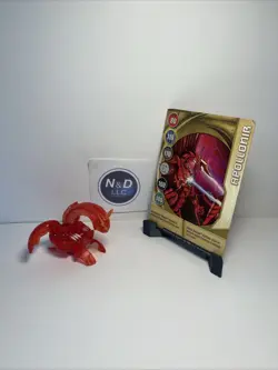 Bakugan Translucent Pyrus Apollonir 650G Red Battle Brawlers W/ Card RARE - Image 1
