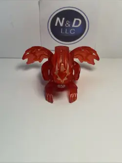 Bakugan Translucent Pyrus Apollonir 650G Red Battle Brawlers W/ Card RARE - Image 2