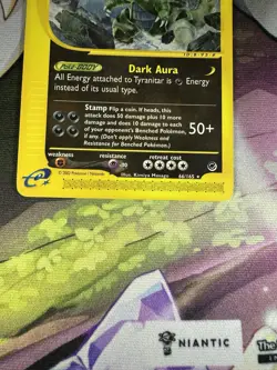Pokemon Tyranitar Expedition Card 66/165 Rare Near Mint Condition Non Holo - Image 4