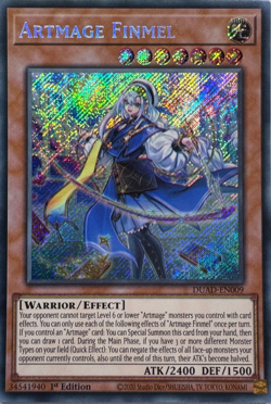 Artmage Finmel - DUAD-EN009 | 1st Edition Secret Rare YuGiOh TCG Card - Image 1
