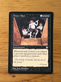MTG - Magic the Gathering - Grave Pact - Stronghold - NM - Image 1