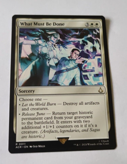 MtG What Must Be Done (ACR-0011) Rare English MINT - Image 1