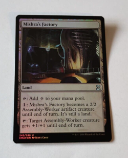 MtG Mishra's Factory (EMA-242) Uncommon Foil English EXC - Image 1