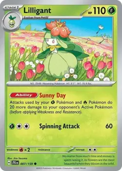 Lilligant 007/159 Common Journey Together JTG EN Pokemon Scarlet & Violet - Image 4
