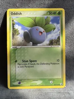 Oddish 64/115 Unseen Forces Reverse Holo Pokemon TCG Lightly Played - Image 1