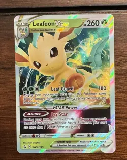 Leafeon VSTAR SWSH195 Pokemon Promo Sword & Shield Ultra Rare Holo Card NM - Image 1