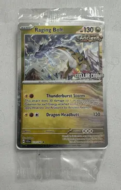 Raging Bolt (Cosmo Holo Stamped Best Buy Promo) 111/142 Pokemon TCG Sealed NM - Image 1