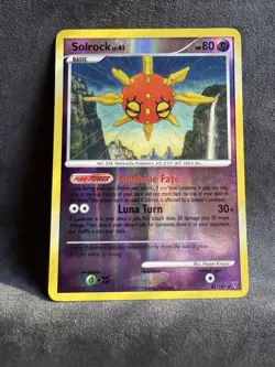 Solrock 45/147 Supreme Victors Reverse Holo Pokemon TCG Heavily Played Scratched - Image 1