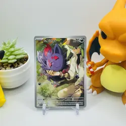 Pokemon TCG: N's Zorua SVP189 SV: Journey Together Black Star Promo NMc - Image 1