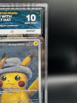 Pikachu Van Gogh Promo SVP085 ACE 10 Gem Mint - Grey Felt Hat Pokemon TCG UK - Image 5