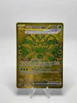 Teal Mask Ogerpon EX Pokemon Prismatic Evolutions Gold Hyper Rare # 177/131 - Image 1