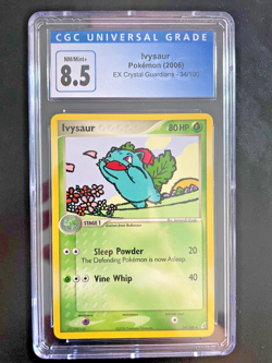 Pokemon TCG Ivysaur 34/100 2006 EX Crystal Guardians Regular CGC 8.5 - Image 1