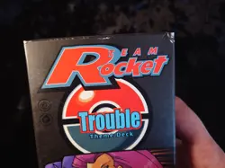 Pokemon Team Rocket Trouble Theme Deck-Opened Box-ModeratelyWorn Box - Image 3