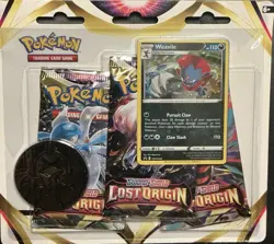 Pokemon TCG: Sword & Shield - Lost Origin 3 Pack Blister - Weavile Promo - Image 1