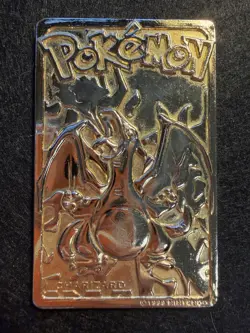 1999 Pokemon Charizard #6 24k Gold Plated Burger King Promo - Image 2