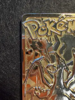 1999 Pokemon Charizard #6 24k Gold Plated Burger King Promo - Image 3