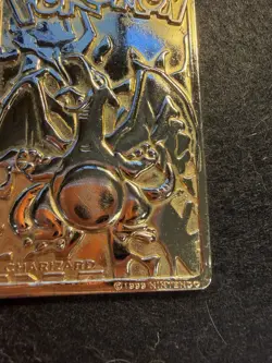 1999 Pokemon Charizard #6 24k Gold Plated Burger King Promo - Image 5