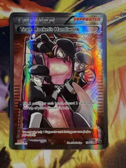 POKEMON Team Rocket’s Handiwork Full Art Ultra Rare 124/124 Fates Collide - LP - Image 1