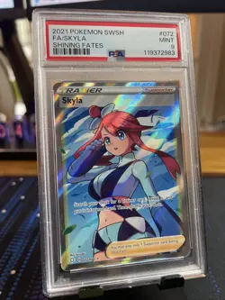 Skyla 2021 Pokemon SWSH 72 Shining Fates Full Art PSA 9 - Image 1