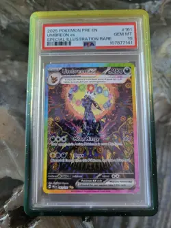 2025 POKEMON PRE EN-PRISMATIC EVOLUTIONS #161 UMBREON EX PSA 10 - Image 1