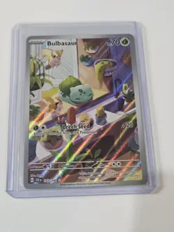 Pokemon TCG: Bulbasaur 143/142 Illustration Rare Sv07: Stellar Crown Holo! - Image 1