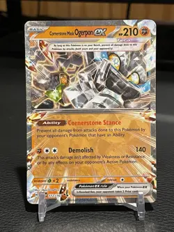 Cornerstone Mask Ogerpon EX 112/167 Sv06 Twilight Masquerade Holo Pokemon TCG - Image 1