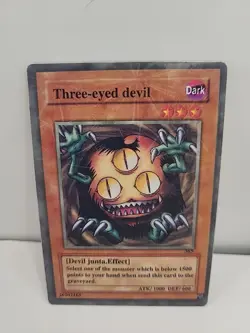 Yu-Gi-Oh! TCG Fake Card Poorly Translated Funny Holo - Sangan "Three-eyed Devil" - Image 1
