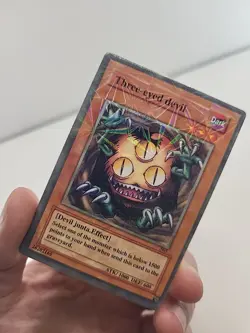Yu-Gi-Oh! TCG Fake Card Poorly Translated Funny Holo - Sangan "Three-eyed Devil" - Image 3