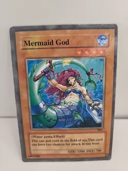 Yu-Gi-Oh! TCG Fake Card Poorly Translated Funny Holo - Mermaid Knight "God" - Image 1