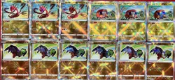 set of 12 authentic Pokemon Card Japanese Radiant Eternatus Charjabug Hawlucha - Image 1