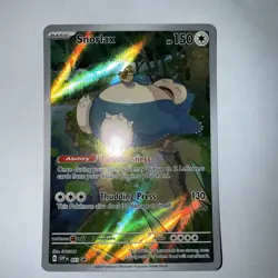 Pokemon TCG Snorlax Promo Holo Card 151 Scarlet and Violet 051 NM - Image 1